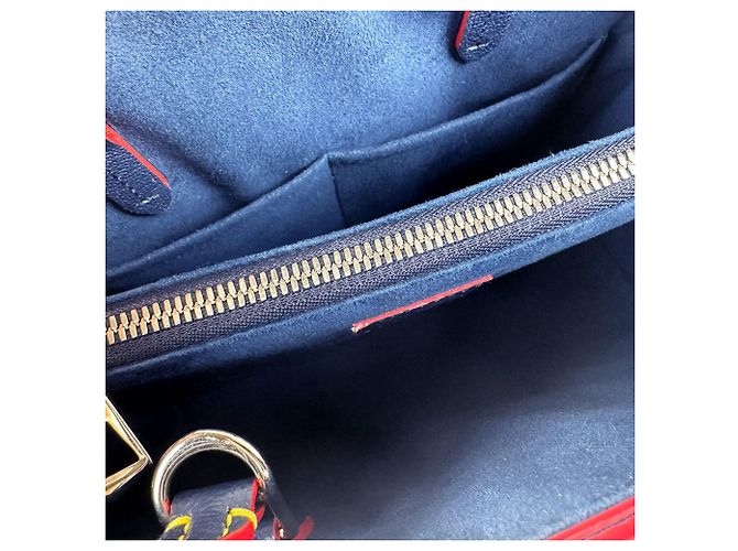 Twist Sac à épaule Louis Vuitton en cuir Epi Bleu Marine - vue 5