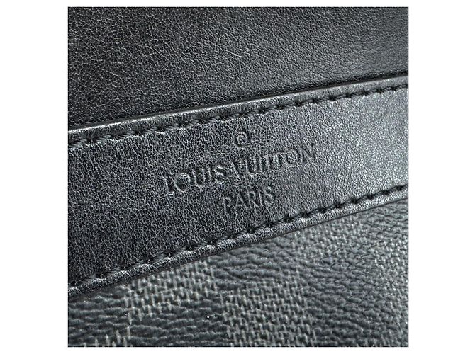 Borsa a tracolla Louis Vuitton Damier Graphite Marrone Nero - vista 11