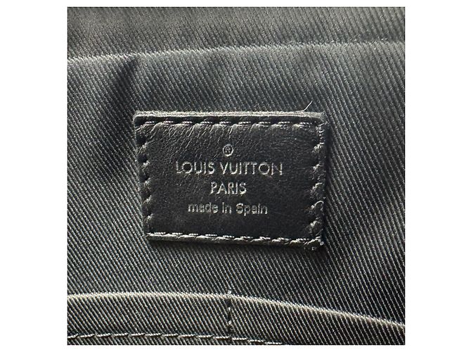 Borsa a tracolla Louis Vuitton Damier Graphite Marrone Nero - vista 12