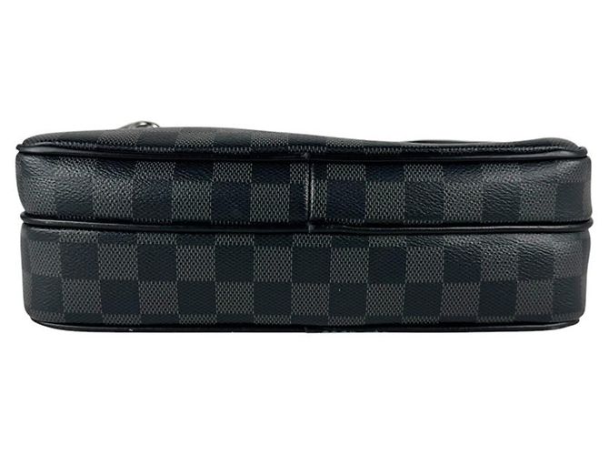 Borsa a tracolla Louis Vuitton Damier Graphite Marrone Nero - vista 4