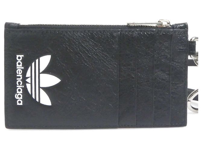 Portamonete Balenciaga in nero e bianco - vista 2