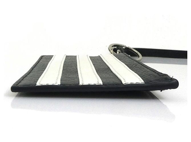 Portamonete Balenciaga in nero e bianco - vista 3