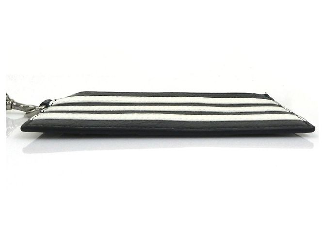 Portamonete Balenciaga in nero e bianco - vista 4
