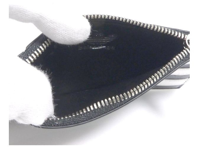 Portamonete Balenciaga in nero e bianco - vista 5