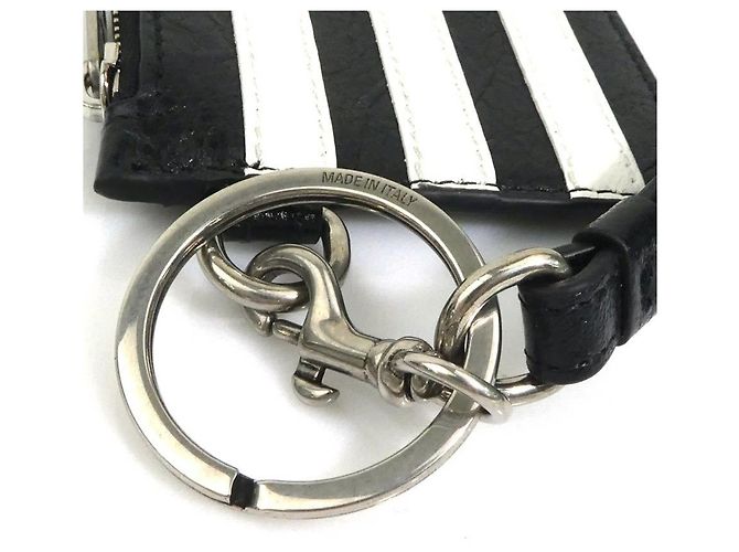 Portamonete Balenciaga in nero e bianco - vista 7