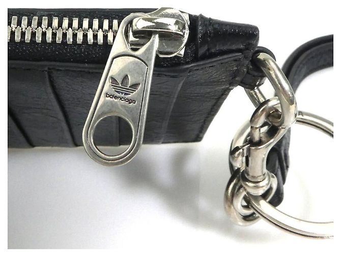 Portamonete Balenciaga in nero e bianco - vista 8