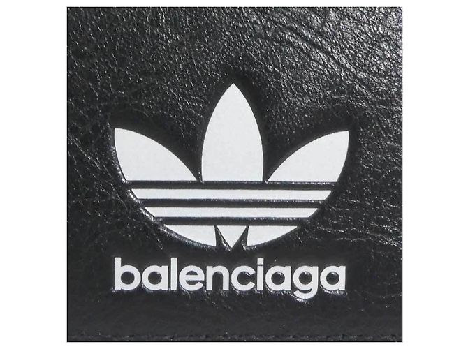 Portamonete Balenciaga in nero e bianco - vista 9