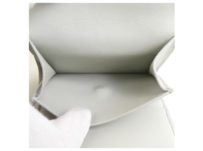 Céline Portafoglio Tri-fold Celine in Light Gray Grigio - vista 5