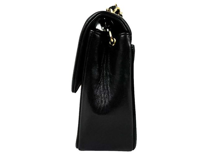 Borsa a tracolla in pelle Chanel Nero - vista 2
