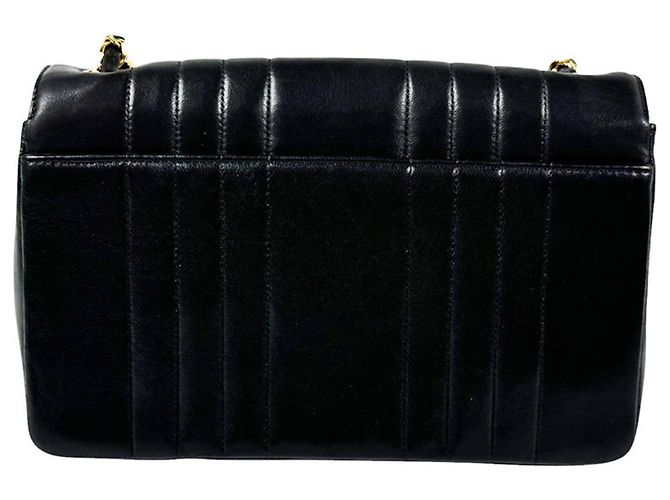 Borsa a tracolla in pelle Chanel Nero - vista 3