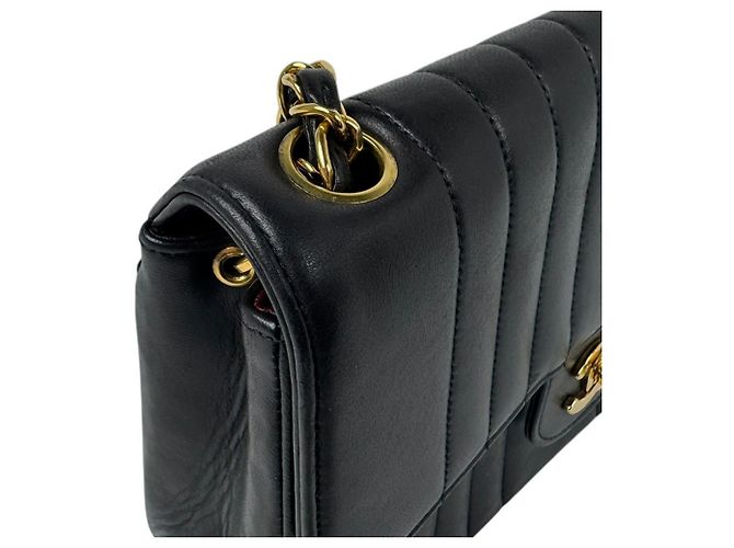 Borsa a tracolla in pelle Chanel Nero - vista 7