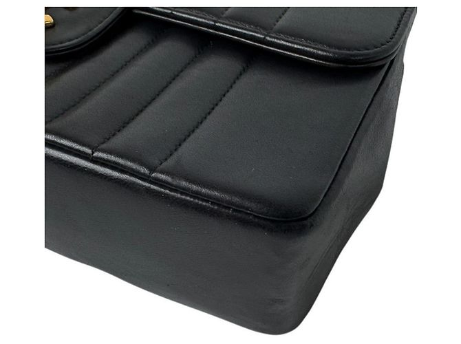 Borsa a tracolla in pelle Chanel Nero - vista 8