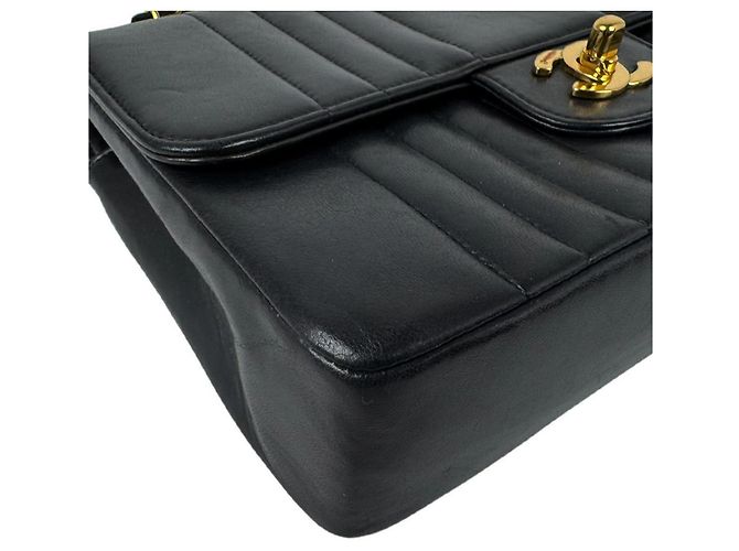 Borsa a tracolla in pelle Chanel Nero - vista 9