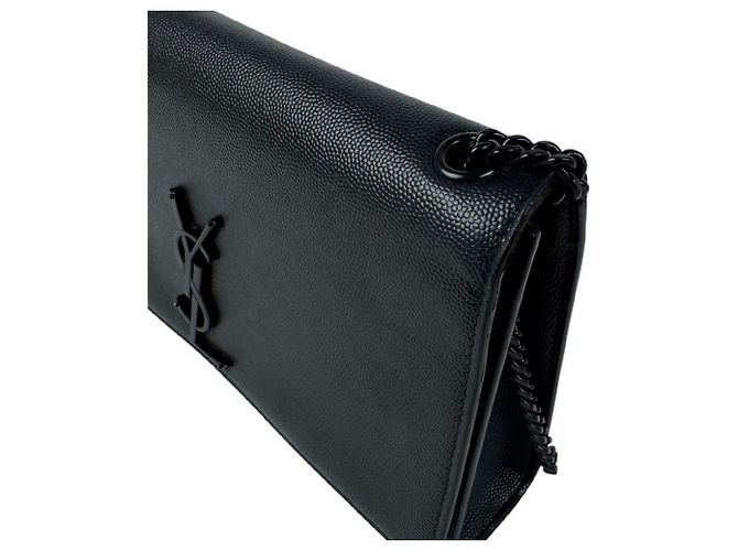 Autre Marque Borsa a tracolla in pelle nera Saint Laurent Nero - vista 6