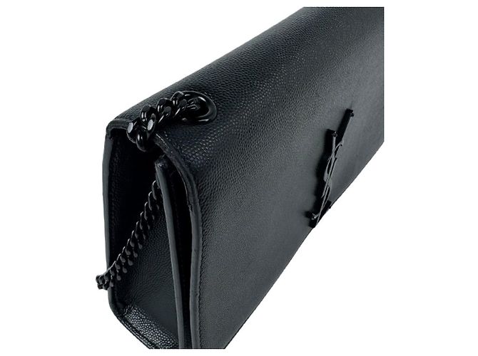 Autre Marque Borsa a tracolla in pelle nera Saint Laurent Nero - vista 7