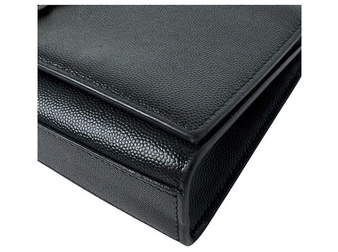 Autre Marque Borsa a tracolla in pelle nera Saint Laurent Nero - vista 8