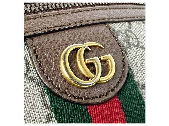 Borsello da vita Gucci Ophidia GG Supreme Canvas Marrone - vista 11
