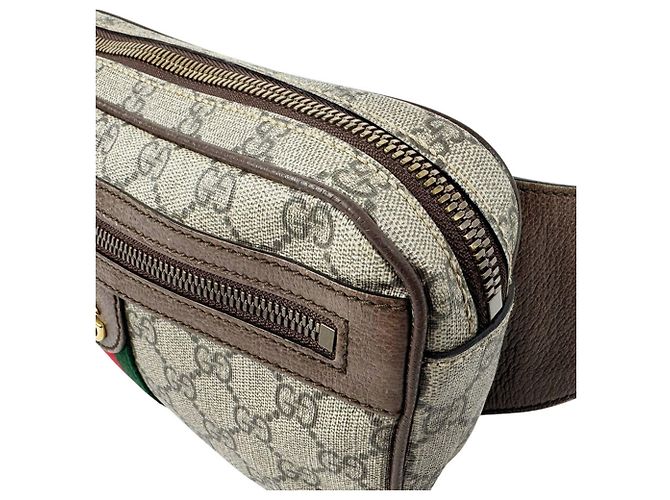 Borsello da vita Gucci Ophidia GG Supreme Canvas Marrone - vista 6