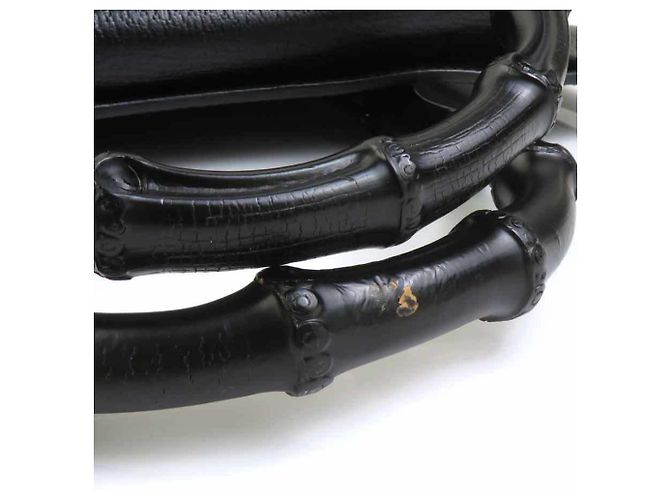Borsa a mano/Borsa a tracolla Gucci Diana in pelle e bambù Nero - vista 12