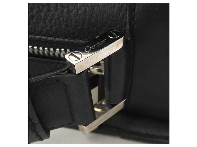 Borsa a pochette Cartier in pelle nera Nero - vista 11
