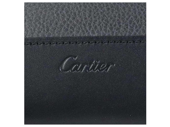 Borsa a pochette Cartier in pelle nera Nero - vista 14
