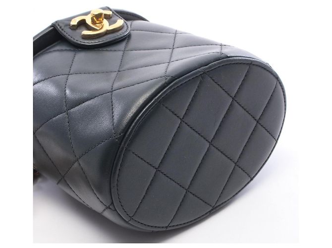 Borsa a tracolla Vanity Chanel Matelassé Nero - vista 8