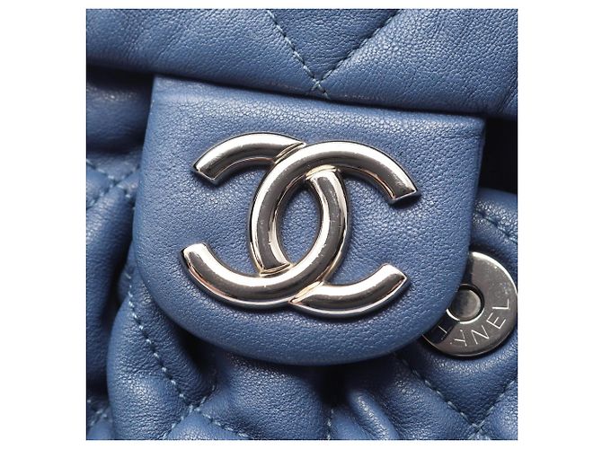 Borsa a tracolla Chanel Matelassé con catena Blu - vista 10