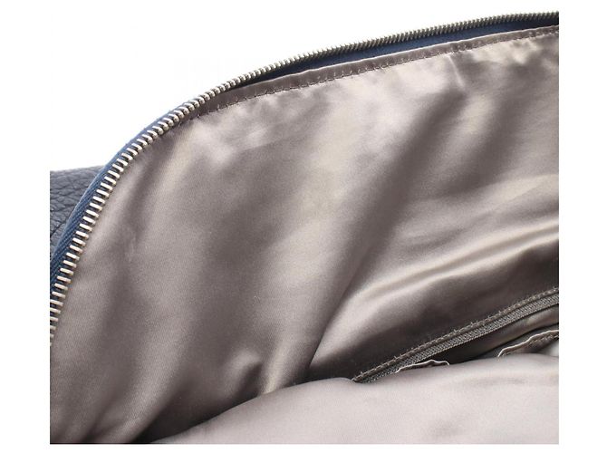 Borsa Tote Chanel Lady Braid Large Blu navy - vista 6