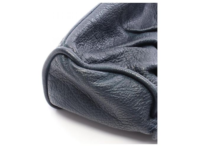Borsa Tote Chanel Lady Braid Large Blu navy - vista 8