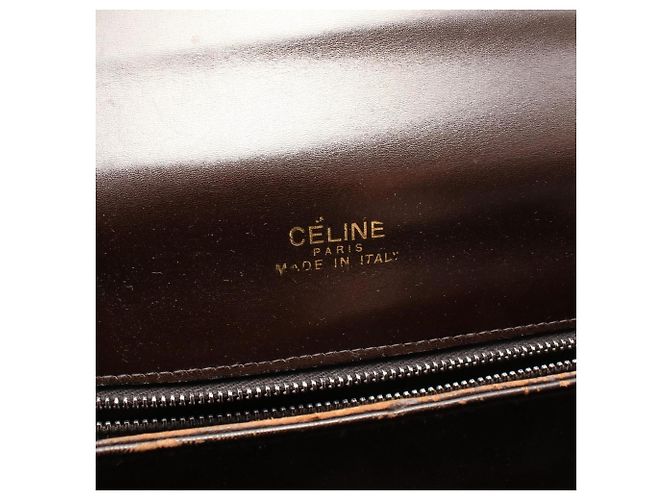 Céline Borsa a tracolla in pelle Horse Carriage Celine Marrone - vista 4