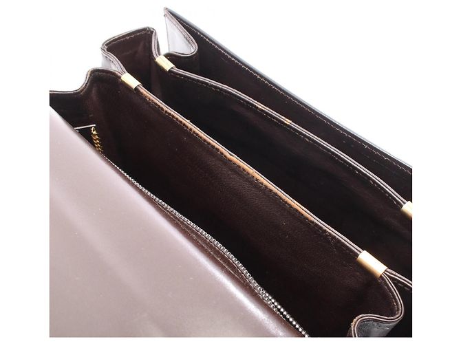 Céline Borsa a tracolla in pelle Horse Carriage Celine Marrone - vista 5