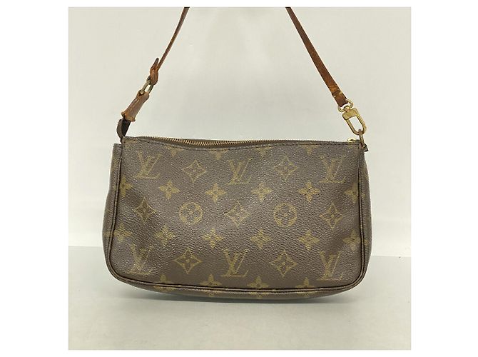 Louis Vuitton Monogram Pochette Accessoires Pouch Castaño - vista 9
