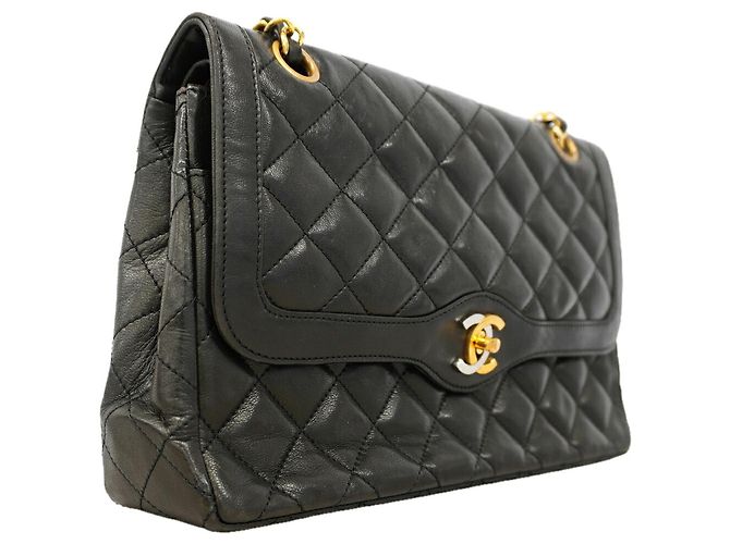 Borsa a tracolla Chanel Matelassé Nero - vista 2