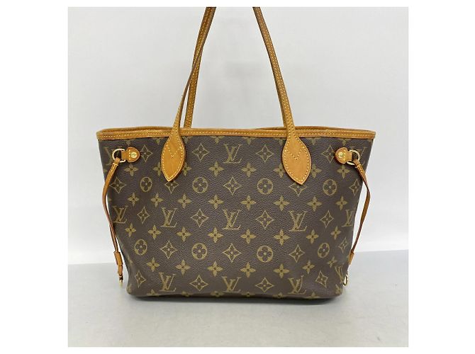 Borsa Tote Louis Vuitton Monogram Neverfull PM Marrone - vista 11