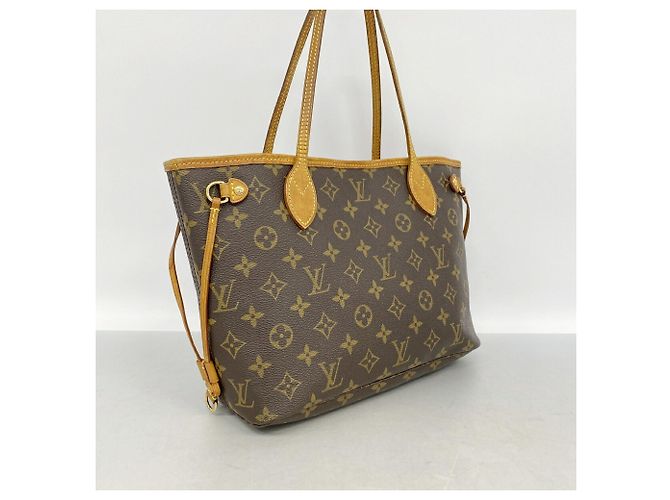 Borsa Tote Louis Vuitton Monogram Neverfull PM Marrone - vista 2