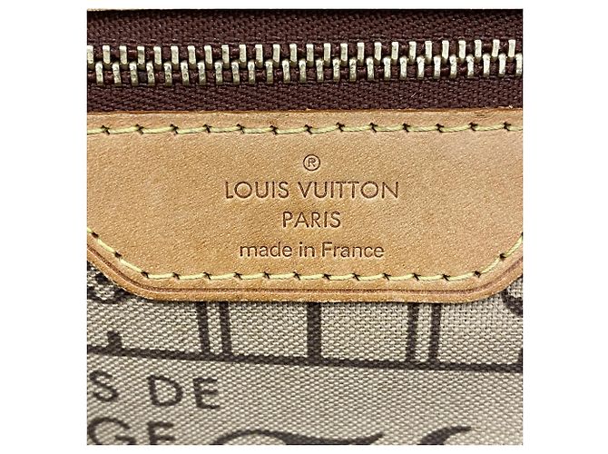 Borsa Tote Louis Vuitton Monogram Neverfull PM Marrone - vista 5