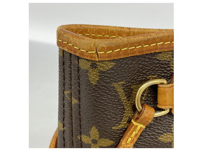 Borsa Tote Louis Vuitton Monogram Neverfull PM Marrone - vista 6