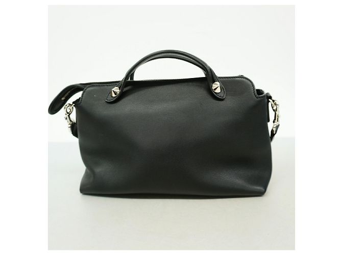 Borsa in pelle Fendi By The Way Nero - vista 11