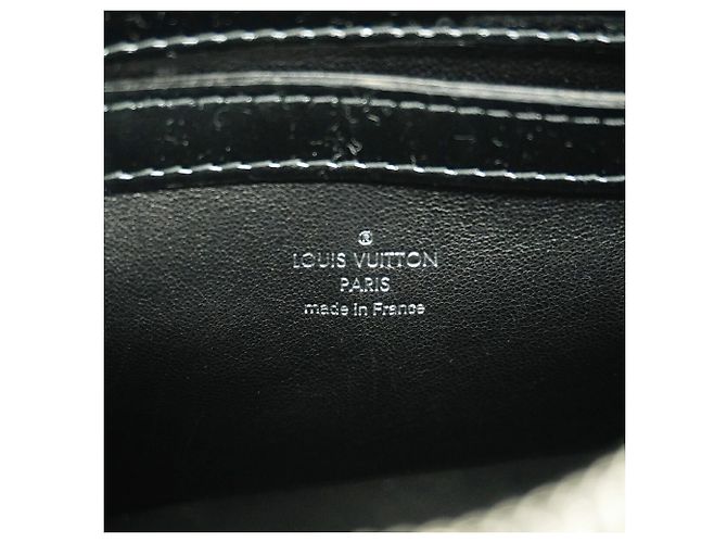 Borsa Louis Vuitton Monogram Vernis Lockit BB Bouclette Nero - vista 5