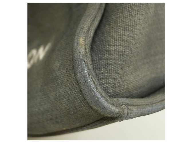 Chanel Deauville Canvas Chain Tote Bag Braun Schwarz - Ansicht 6