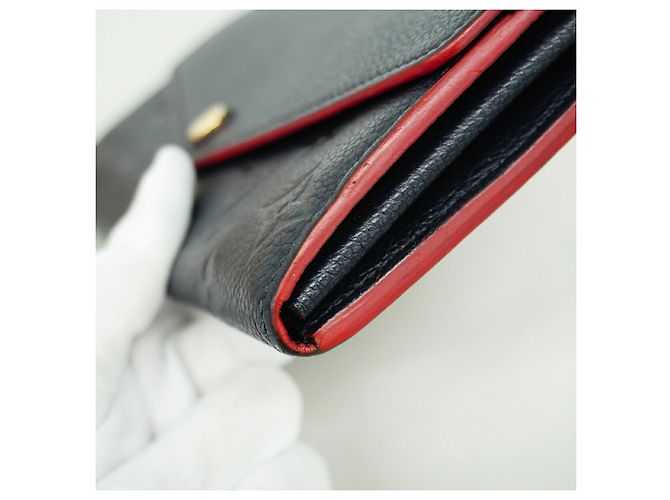 Louis Vuitton Monogram Empreinte Portefeuille Sarah Long Wallet Rot - Ansicht 6
