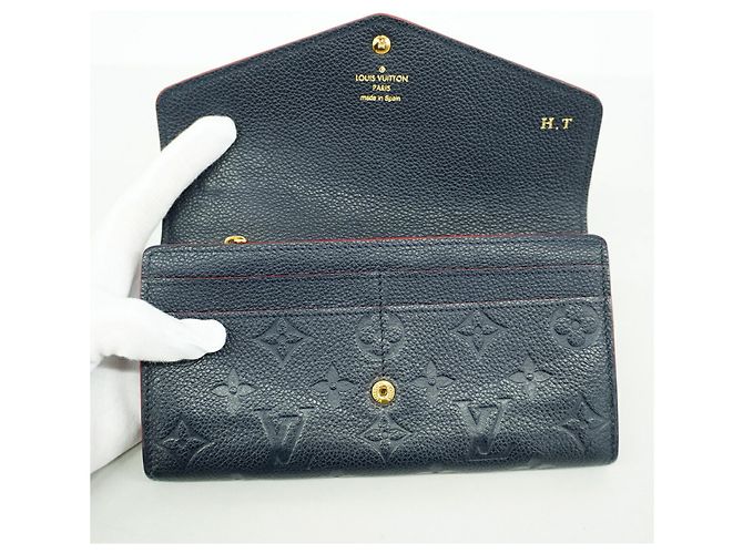 Louis Vuitton Monogram Empreinte Portefeuille Sarah Long Wallet Rot - Ansicht 9