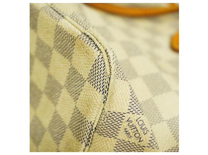 Saco Tote Louis Vuitton Damier Azur Neverfull PM Branco - vista 10