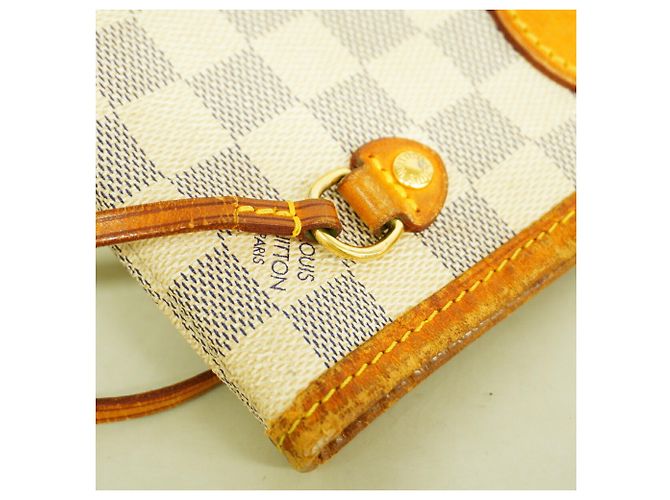 Saco Tote Louis Vuitton Damier Azur Neverfull PM Branco - vista 7