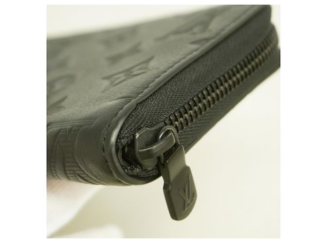 Cartera larga Zippy Monogram Shadow Louis Vuitton Negro - vista 7