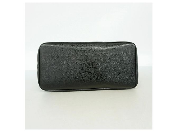 Bolso Tote Chanel de piel de becerro granulada negra Negro - vista 3