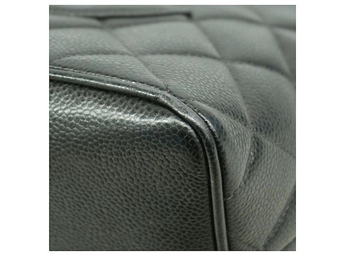 Bolso Tote Chanel de piel de becerro granulada negra Negro - vista 6