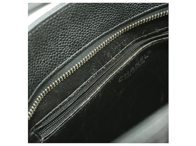 Bolso Tote Chanel de piel de becerro granulada negra Negro - vista 7