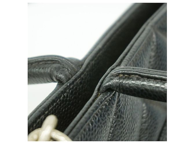 Bolso Tote Chanel de piel de becerro granulada negra Negro - vista 8
