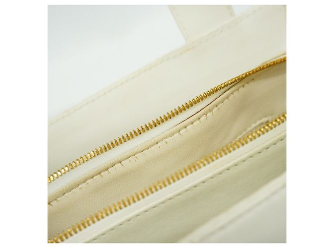 Saco Tote Chanel Wild Stitch em couro Branco - vista 7